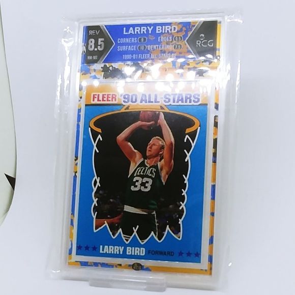 Larry Bird 1990 Fleer All-Stars Basketball Card - Picture 3 of 5